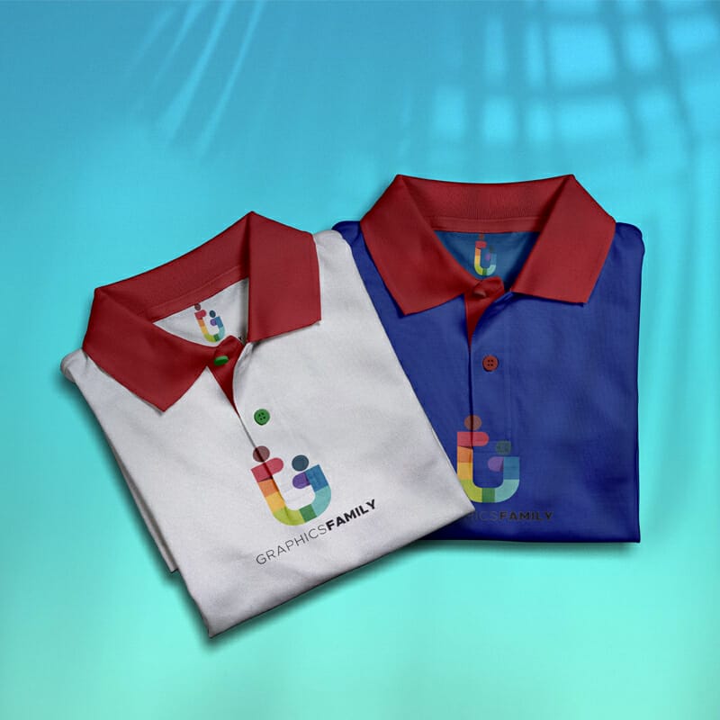 Free Stylish Polo Shirt Mockup PSD