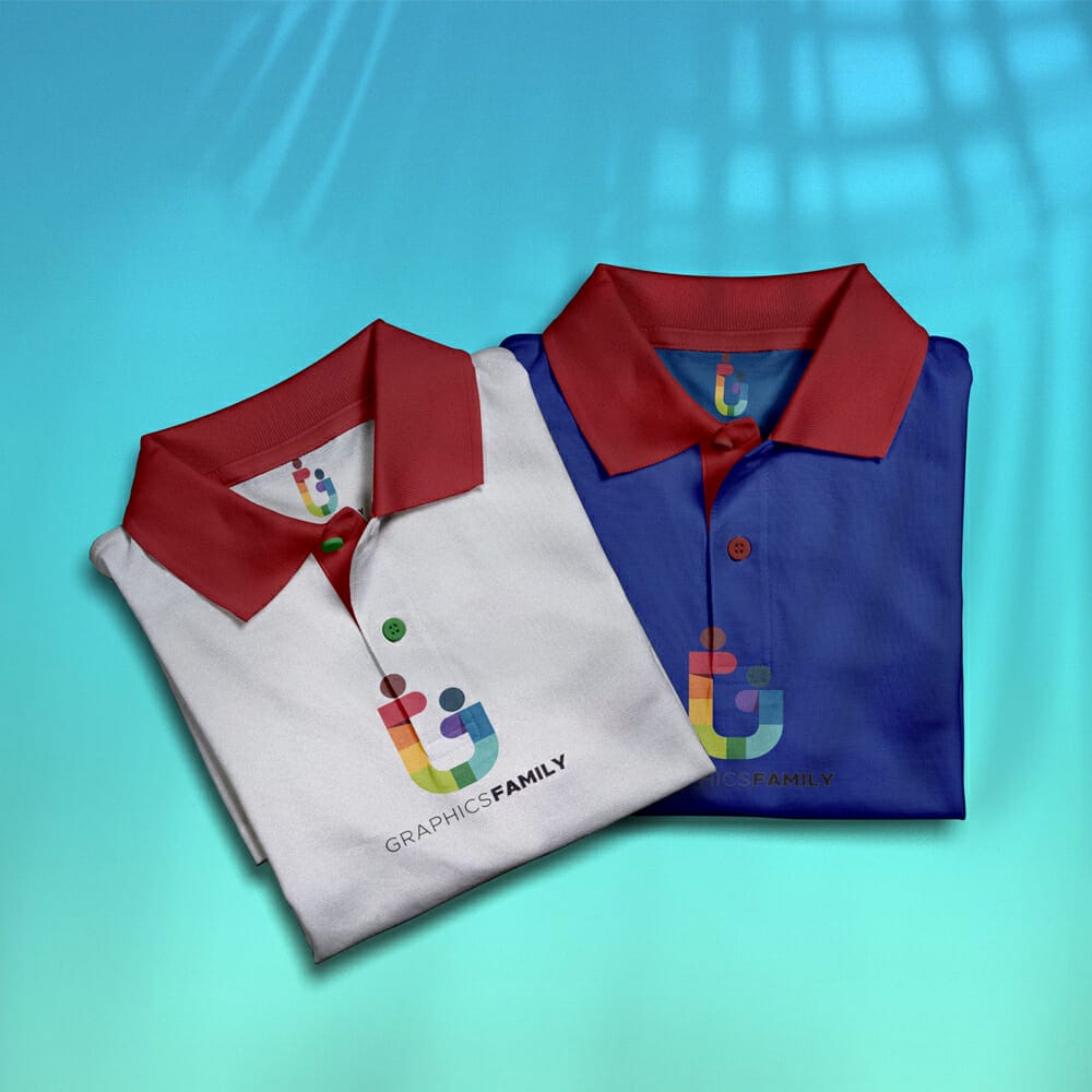 Free Stylish Polo Shirt Mockup PSD