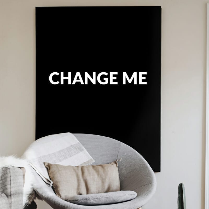 Large Printed Canvas PSD Mockup