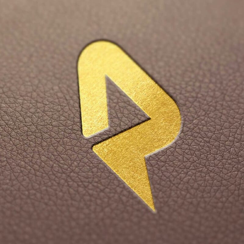 Leather Golden Logo Mockup