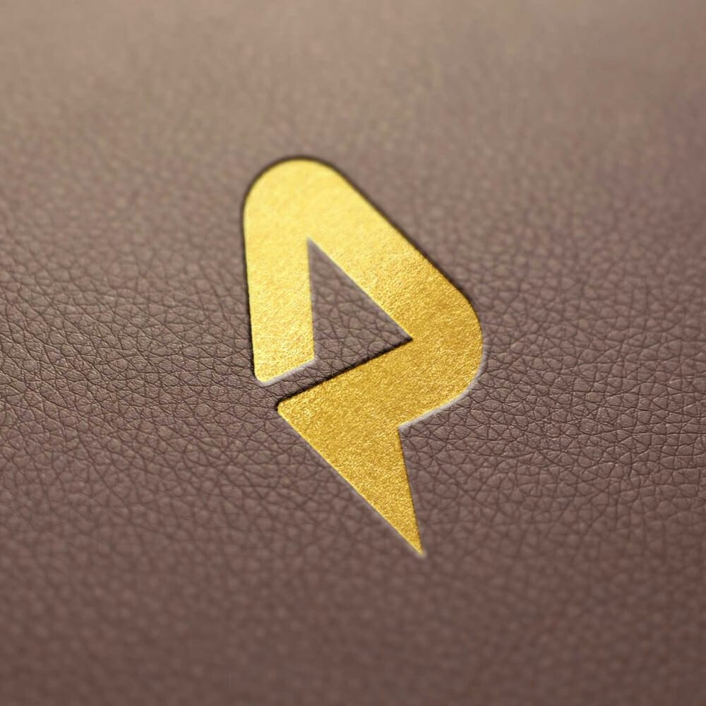 Leather Golden Logo Mockup