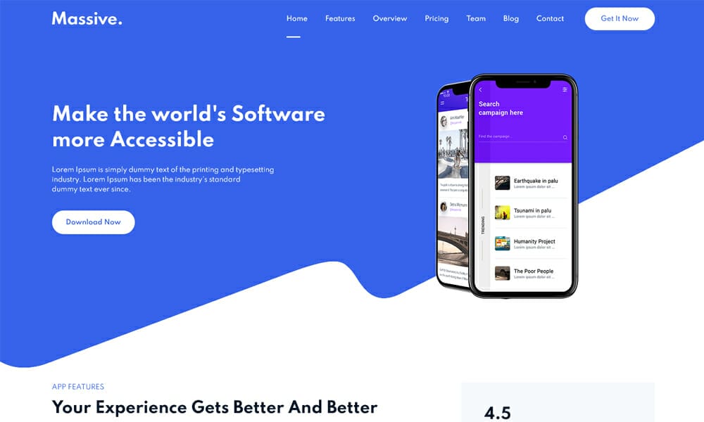 Massive – Multipurpose HTML Bootstrap 5 Template