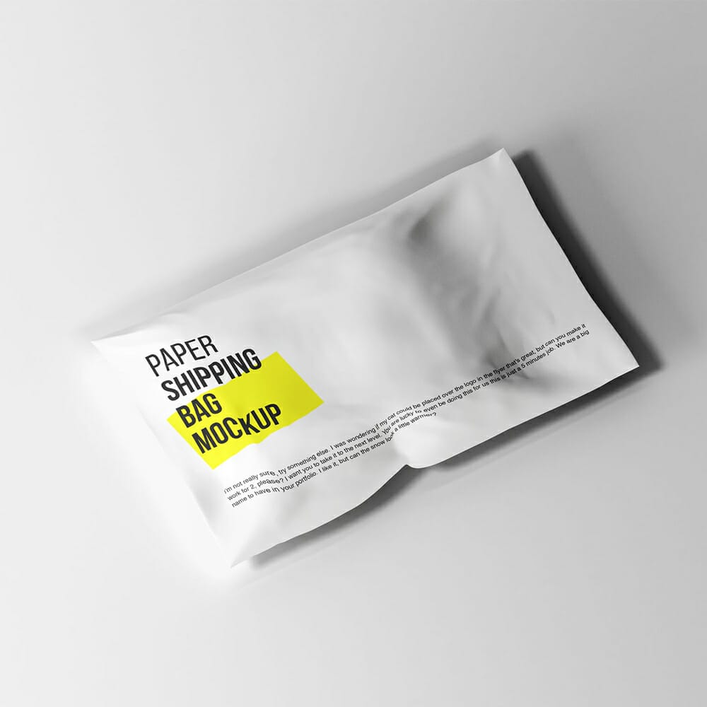 Paper Shipping Package Mockup