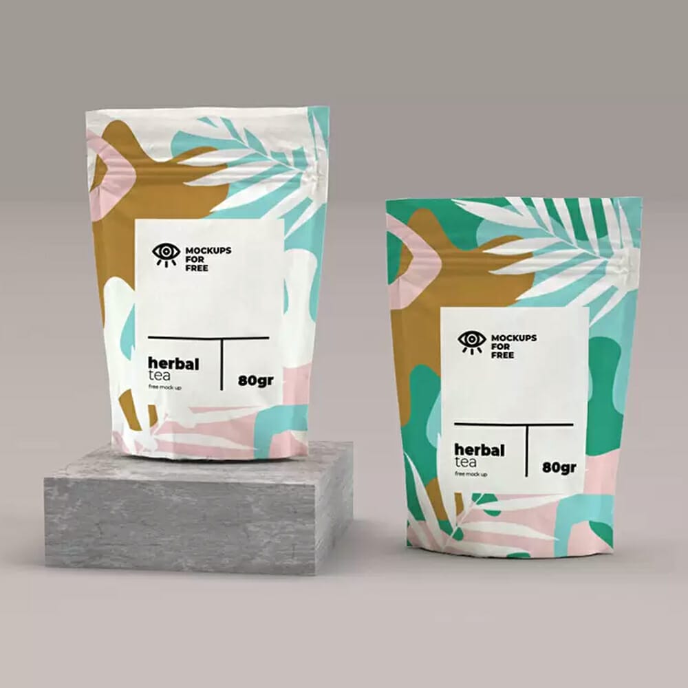 Pouch Packaging Mockup