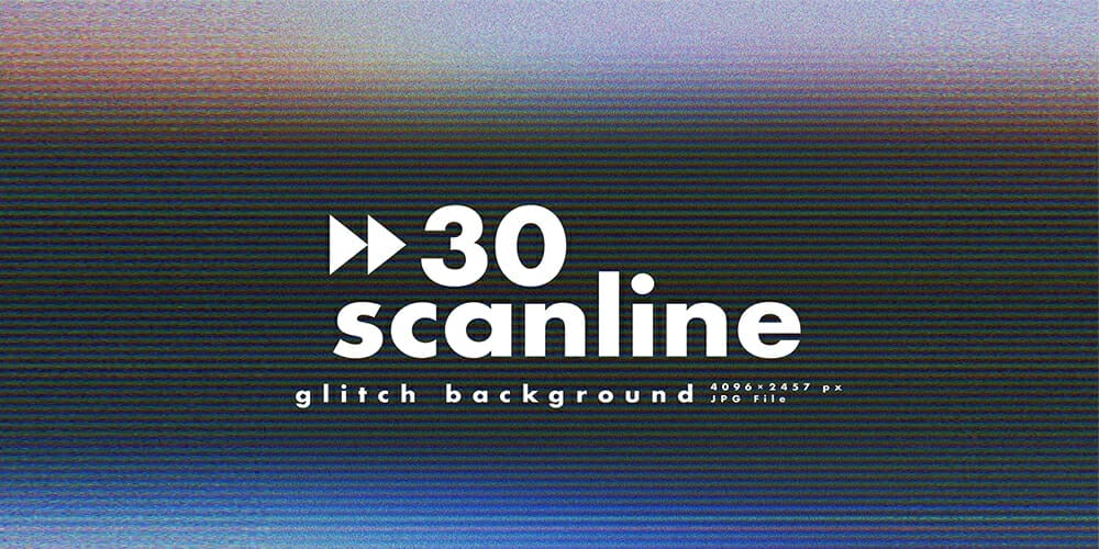 Scan Line Glitch Old TV Monitor Background