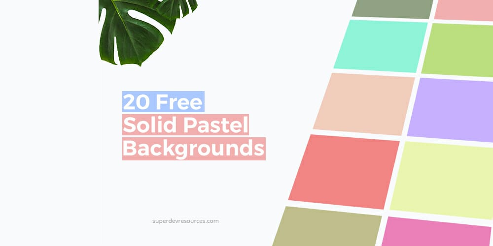 Solid Pastel Color Backgrounds