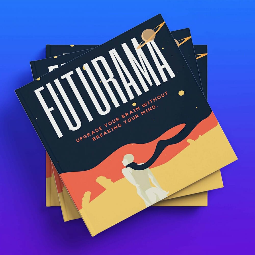 Square Book Cover Mockup