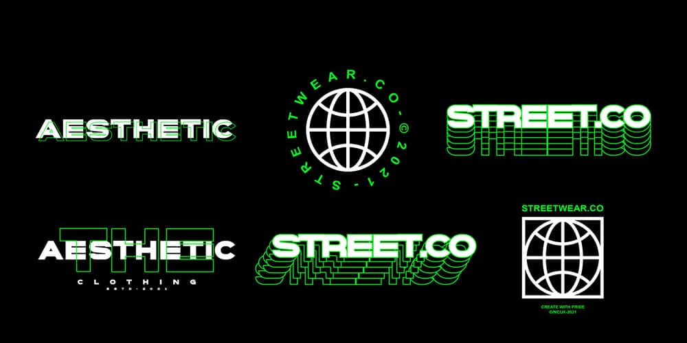 Latest Free Photoshop Text Styles & Effects 98 Streetwear Text Effect Design Template