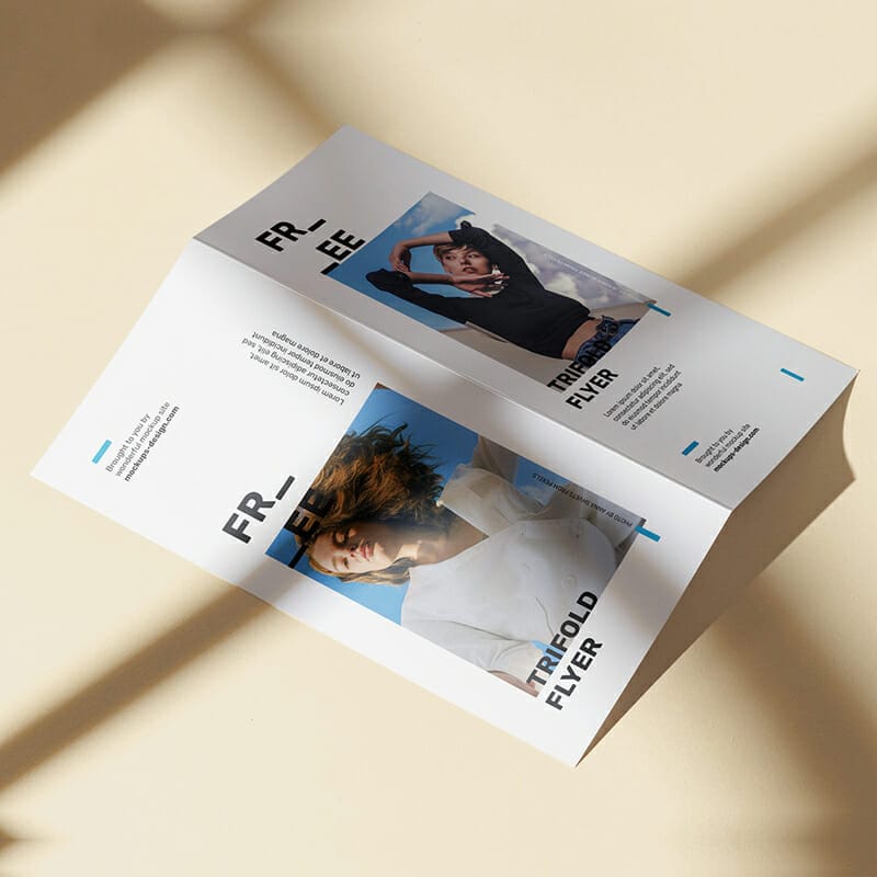 Sunny Bi-fold DL Flyer Mockup