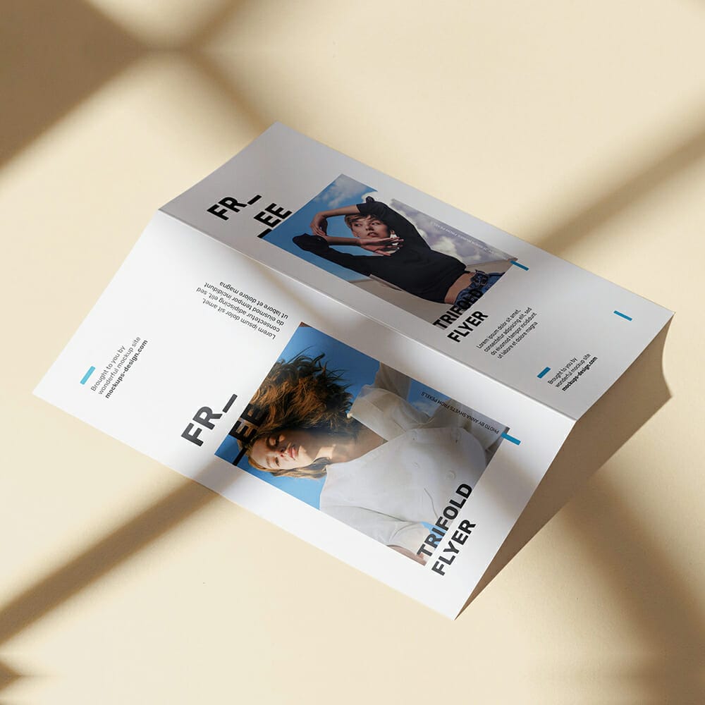 Sunny Bi-fold DL Flyer Mockup