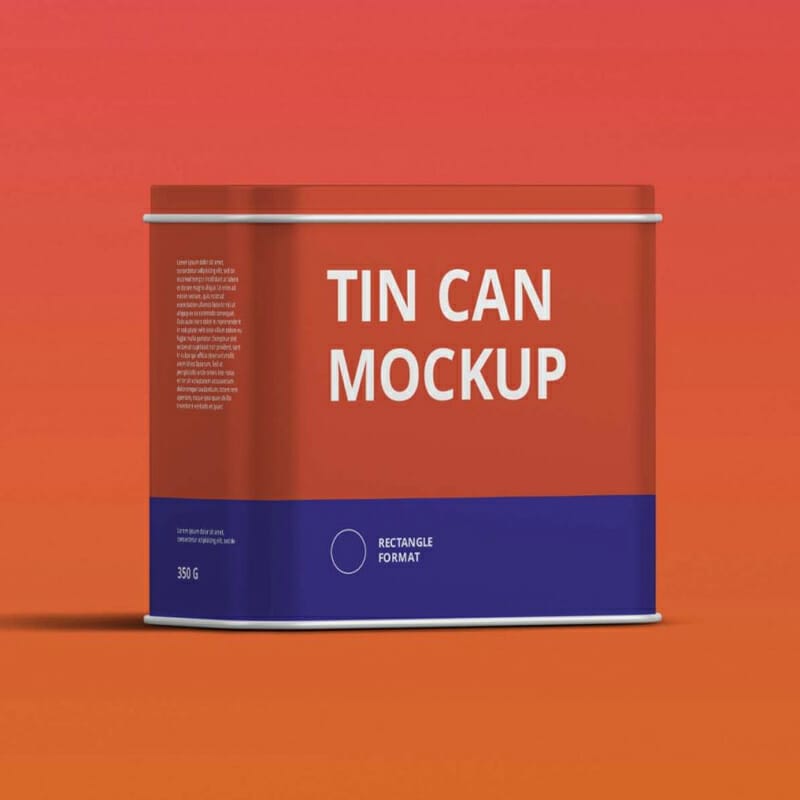 Tin Box Mockup
