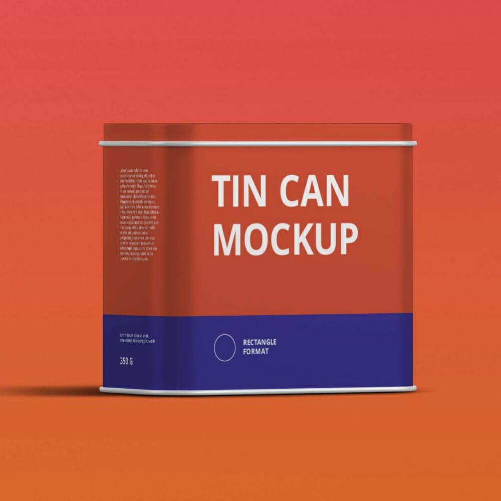 Tin Box Mockup
