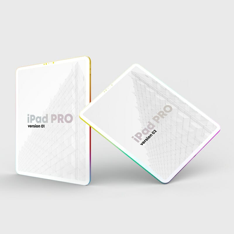 iPad Pro Clay Colorful Free Mockup