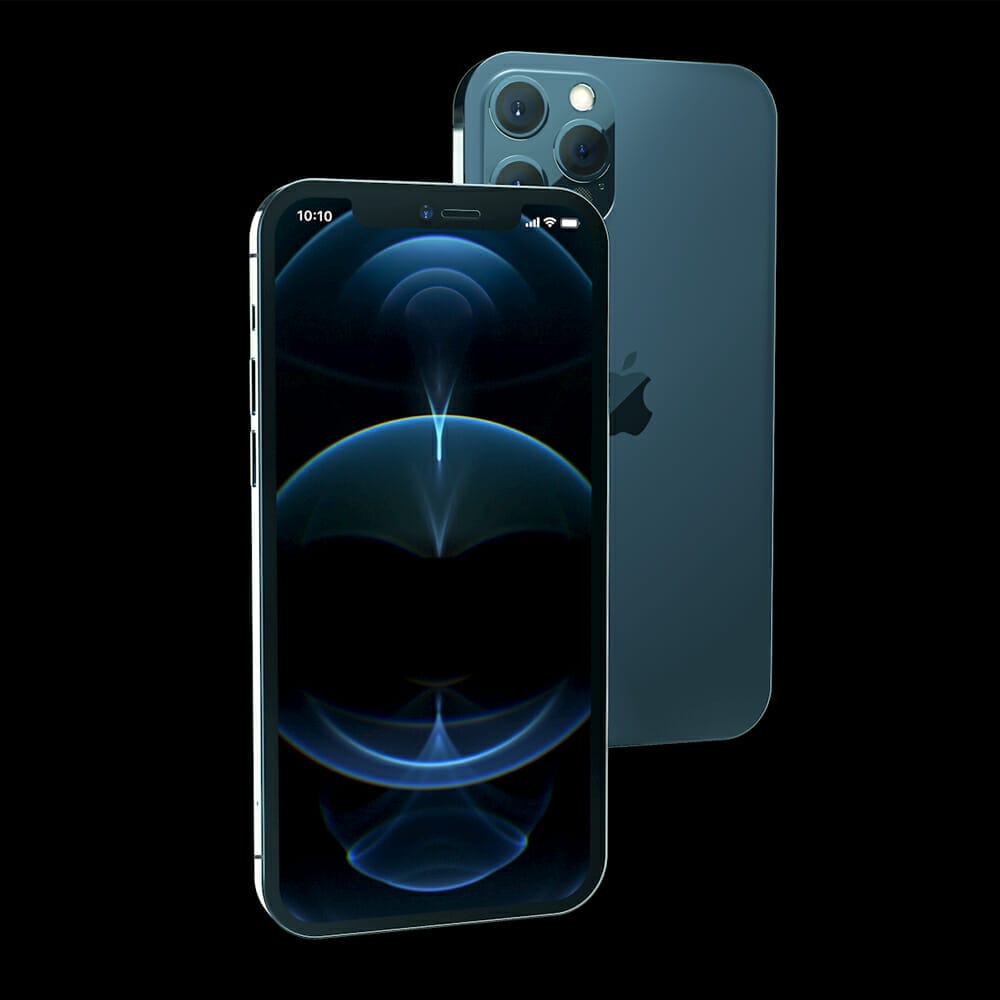 iPhone 12 Pro Isometric Mockup