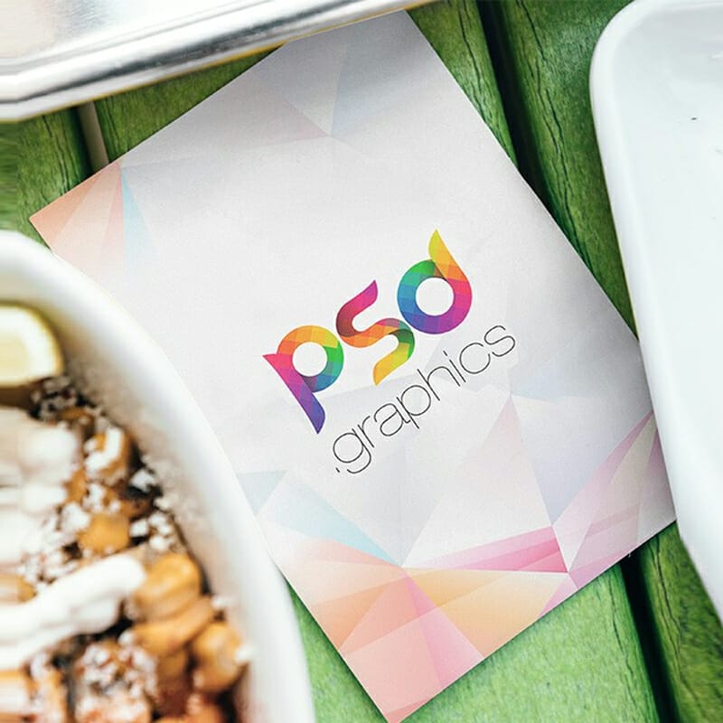 A4 Size Menu Card Mockup