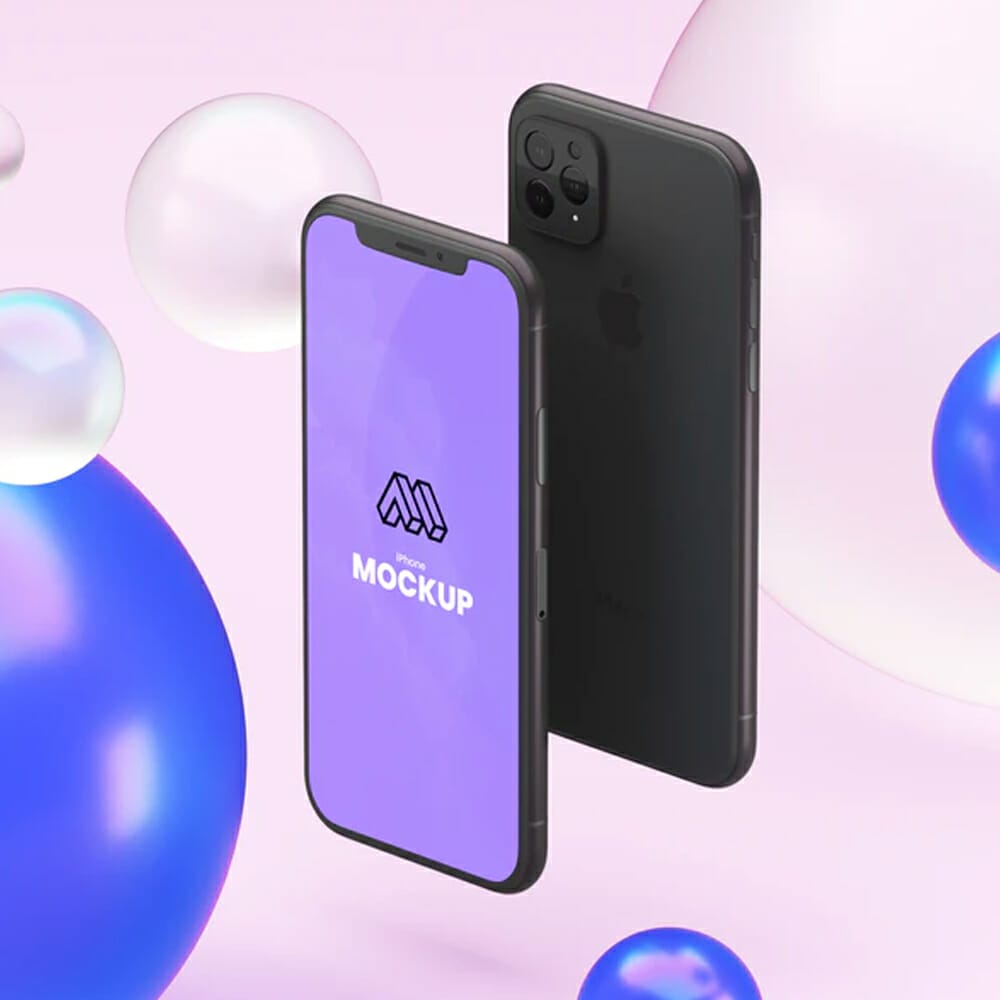 Abstract iPhone 12 Mockup