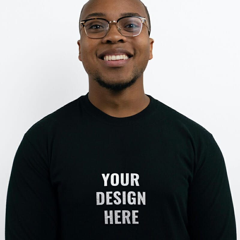 Black T-Shirt Mockup