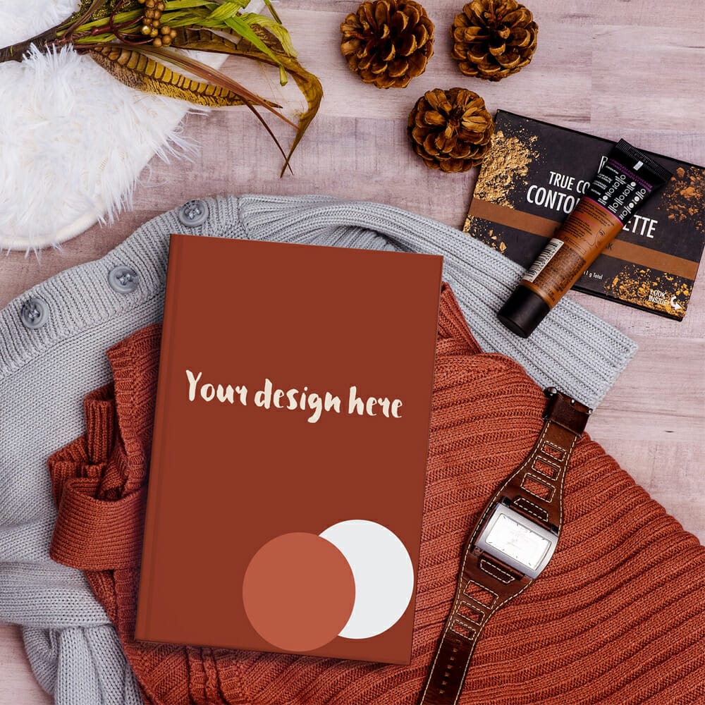 Book on Clothes Mockup