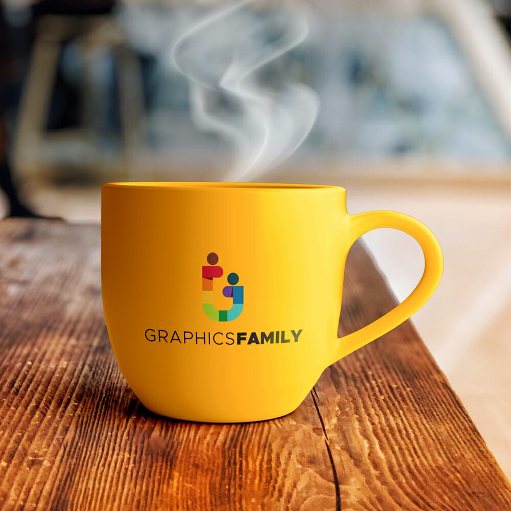 Coffee Cup On Table At Shop Free PSD