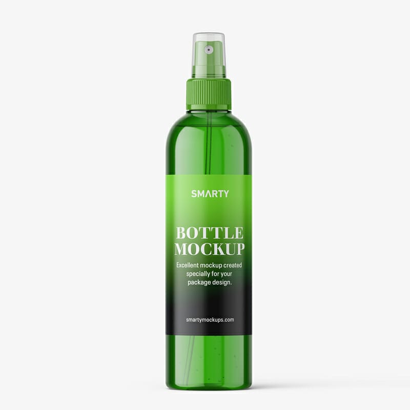 Cosmetic Bottle With Mist Spray Mockup » CSS Author