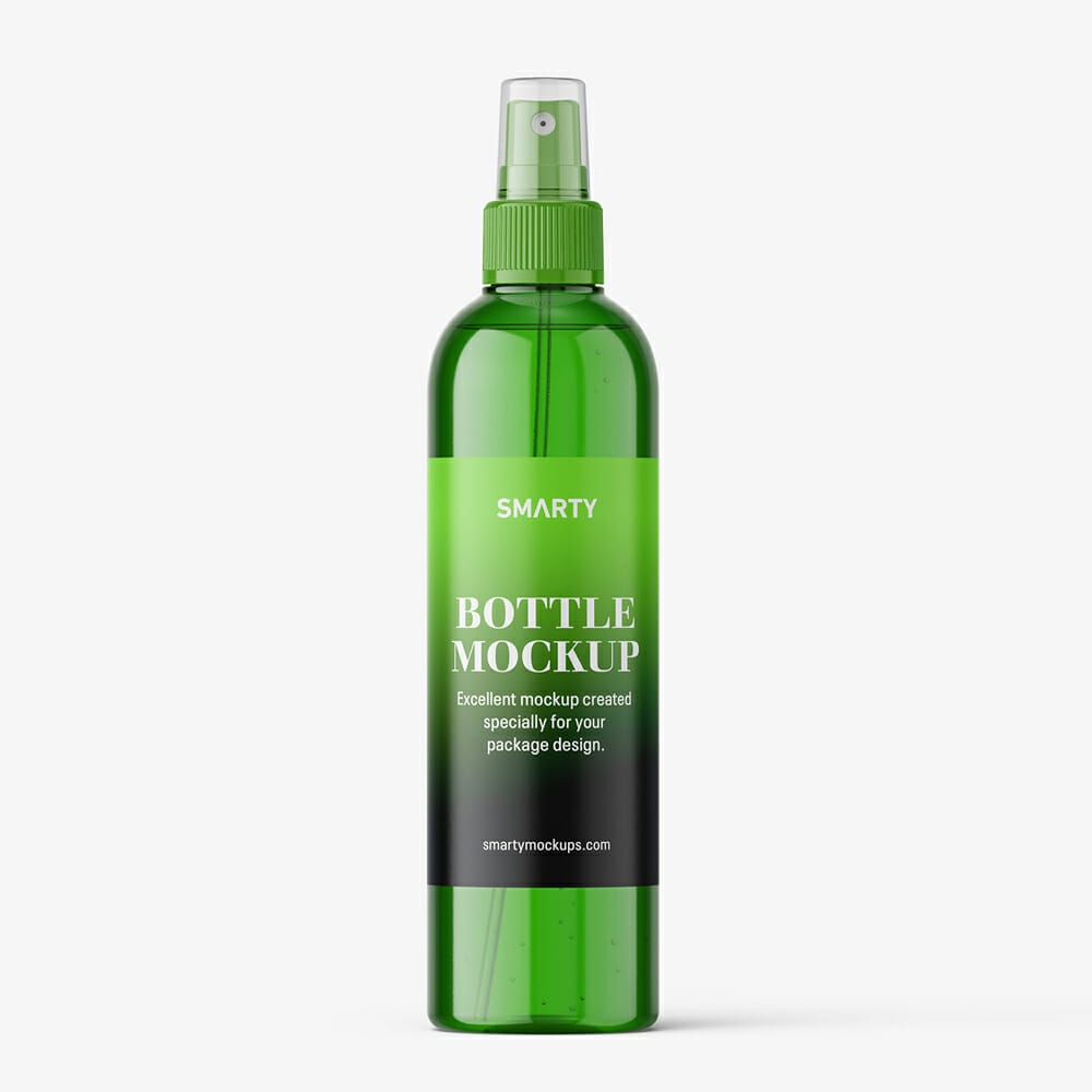 Cosmetic Bottle With Mist Spray Mockup