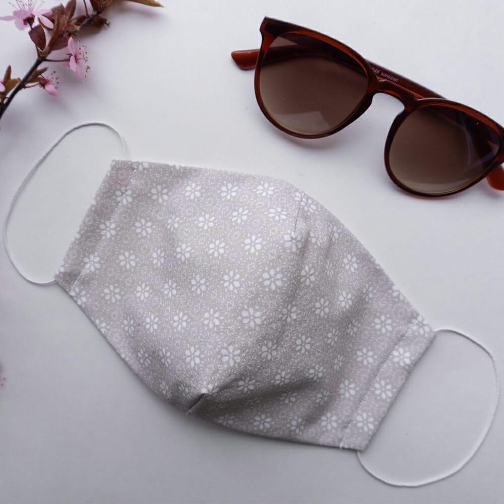 Flat Lay Mask Mockup