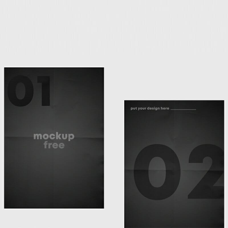 Folded Flyer Free Mockup