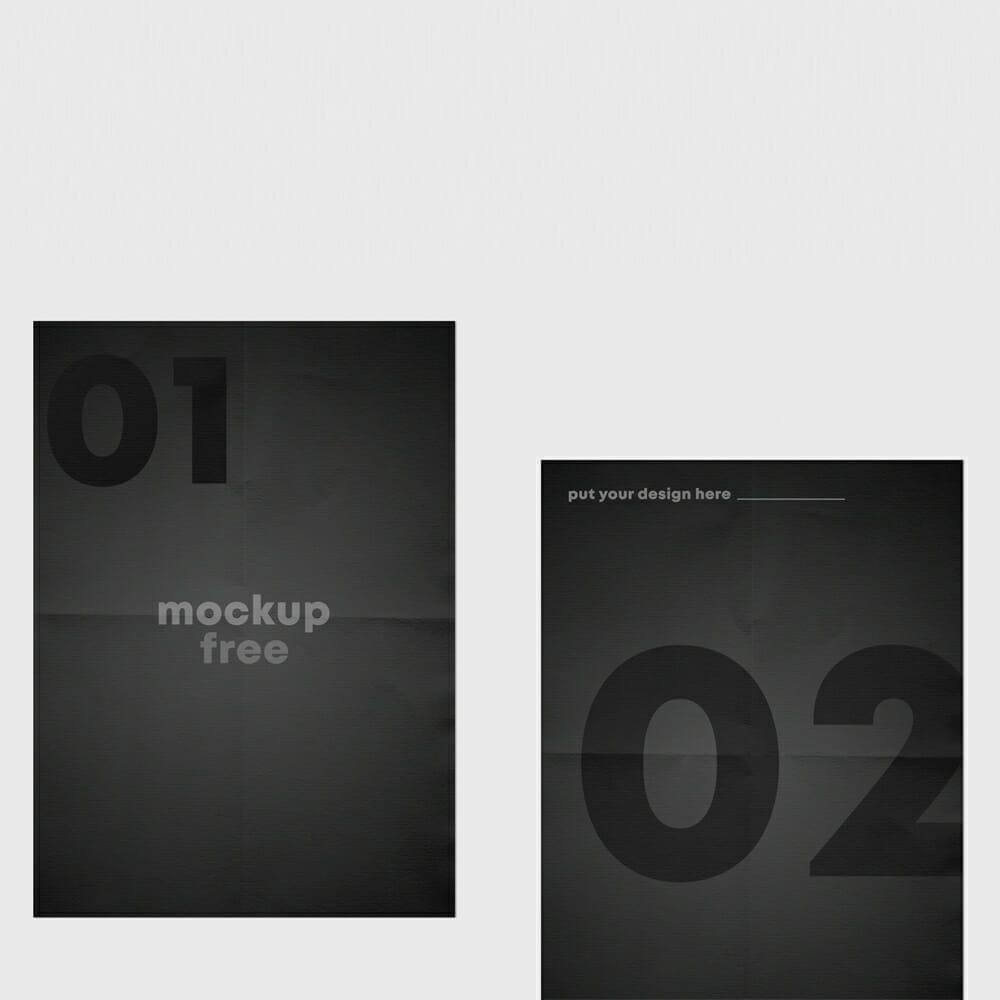 Folded Flyer Free Mockup