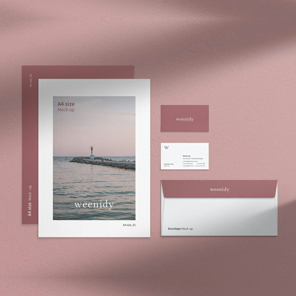 Free Branding Stationery Mockup Templates PSD