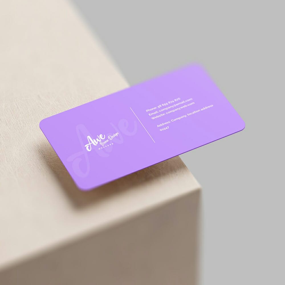 Free Business Card Mockup
