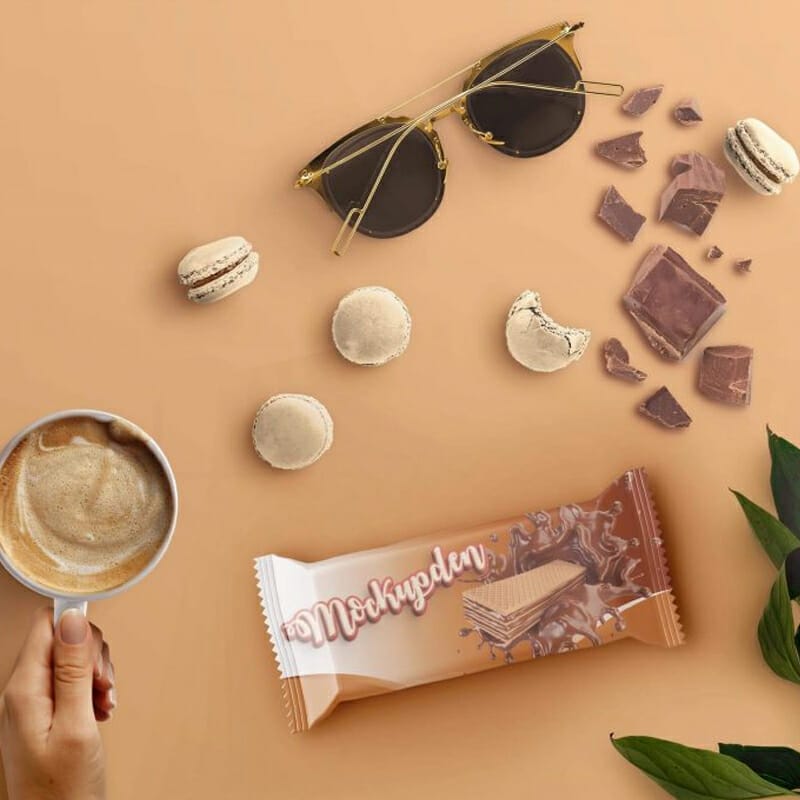Free Chocolate Snack Mockup