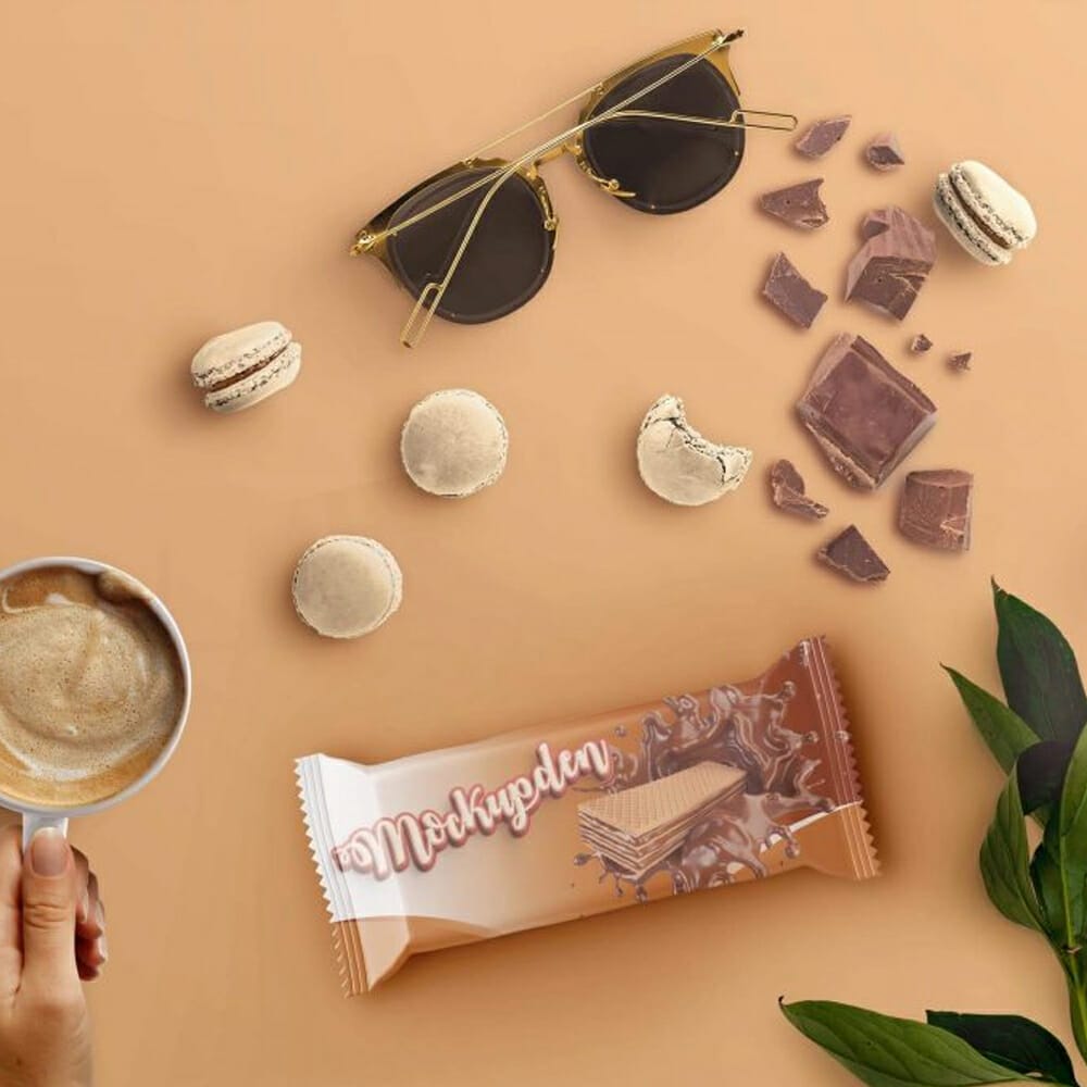Free Chocolate Snack Mockup