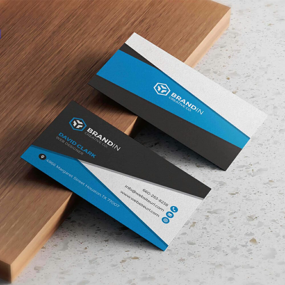 Free Creative Business Card Design Mockup