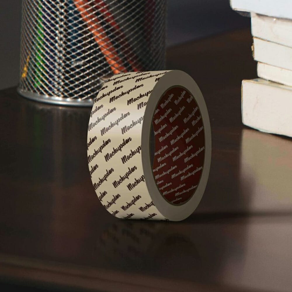 Free Duct Tape Mockup PSD Template