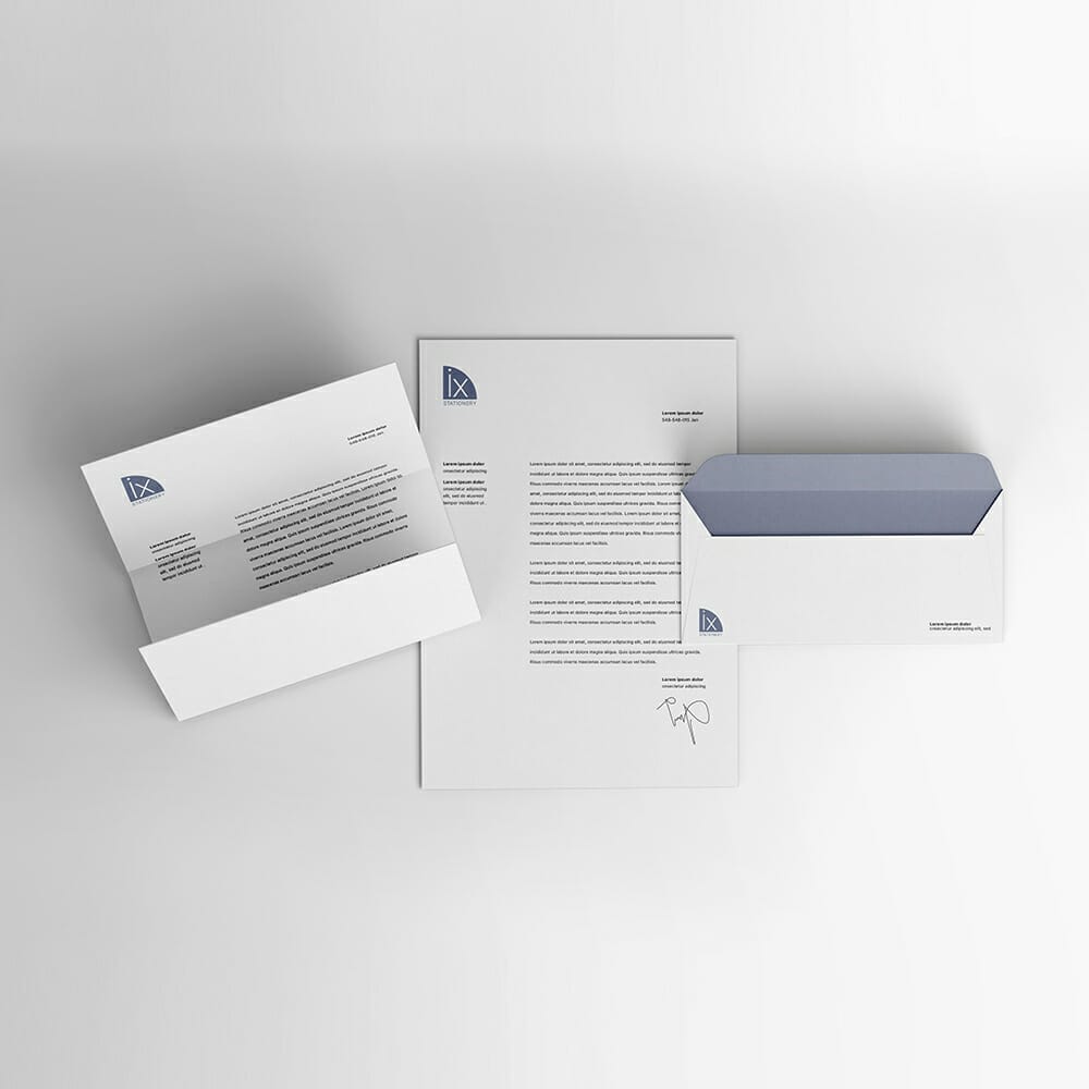 Free Letterhead And Envelope Mockup