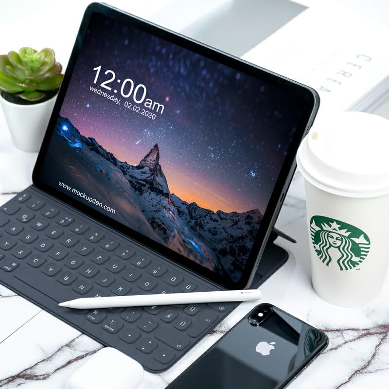Free MacBook Mockup PSD Template