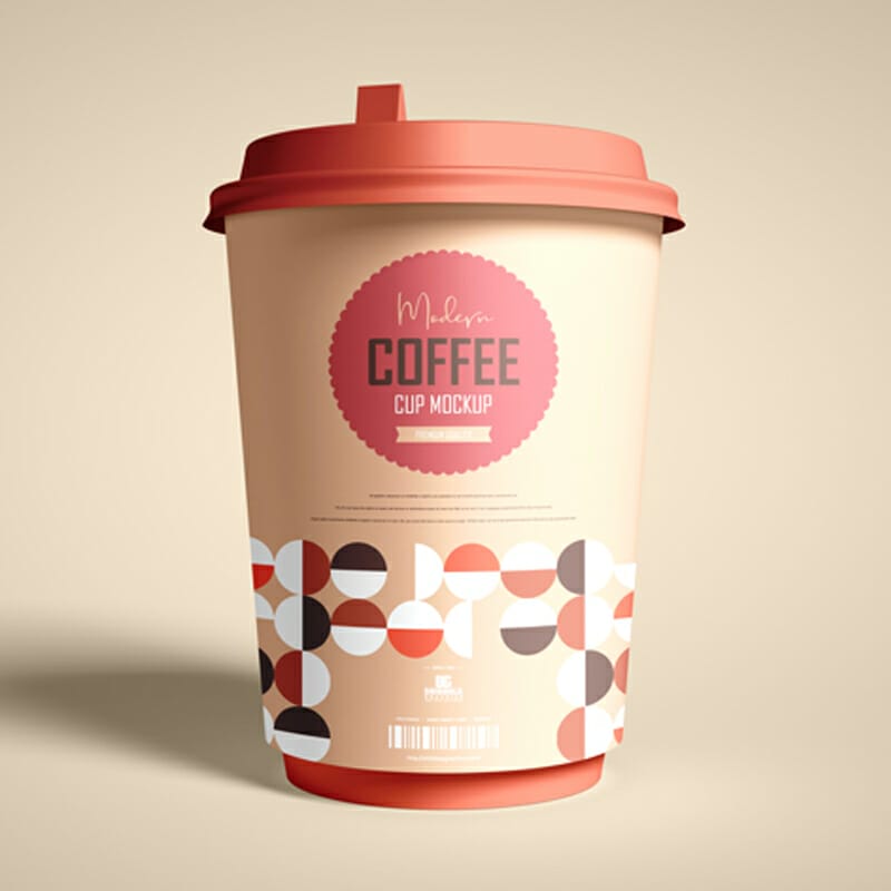 Free Modern Coffee Cup Mockup