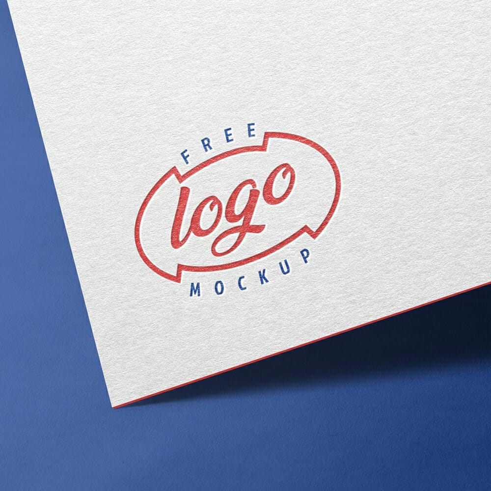 Free Paper Logo Mockup PSD