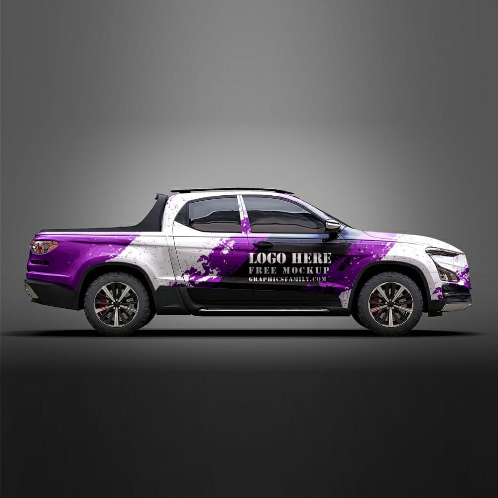 Free Pickup Truck Mockup » CSS Author