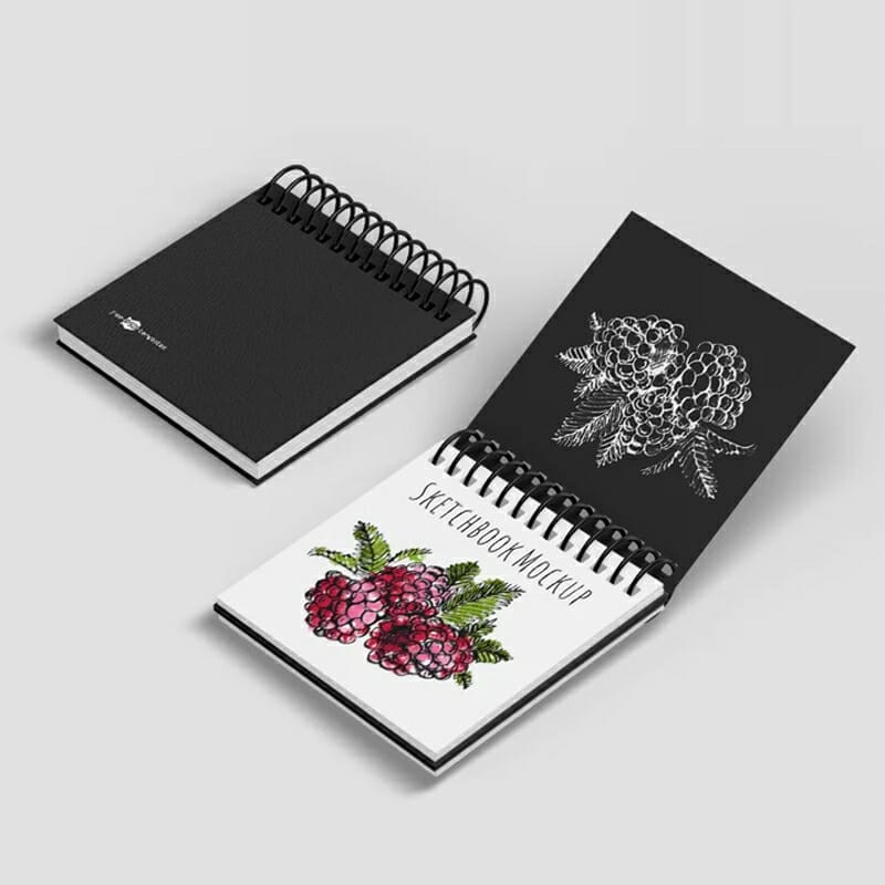Free Sketchbook Mockup
