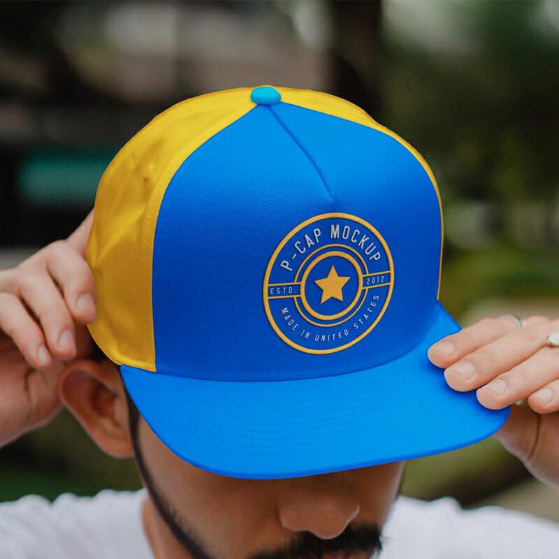 Free Summer Trucker P-Cap Mockup PSD