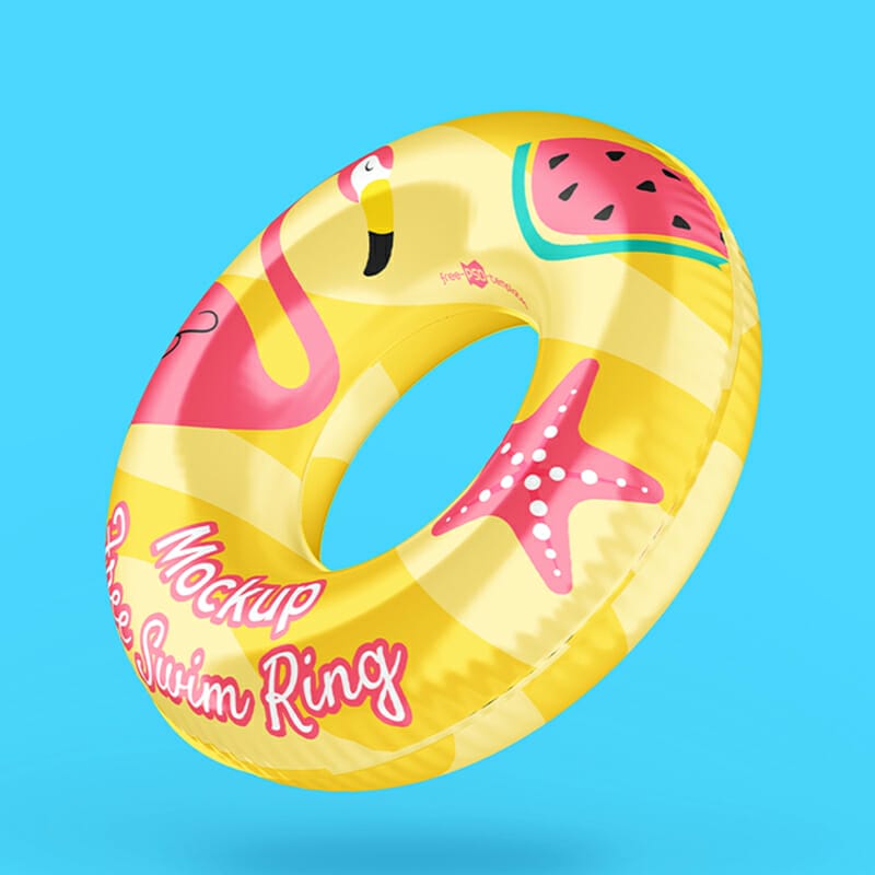 Free Swim Ring Mockup