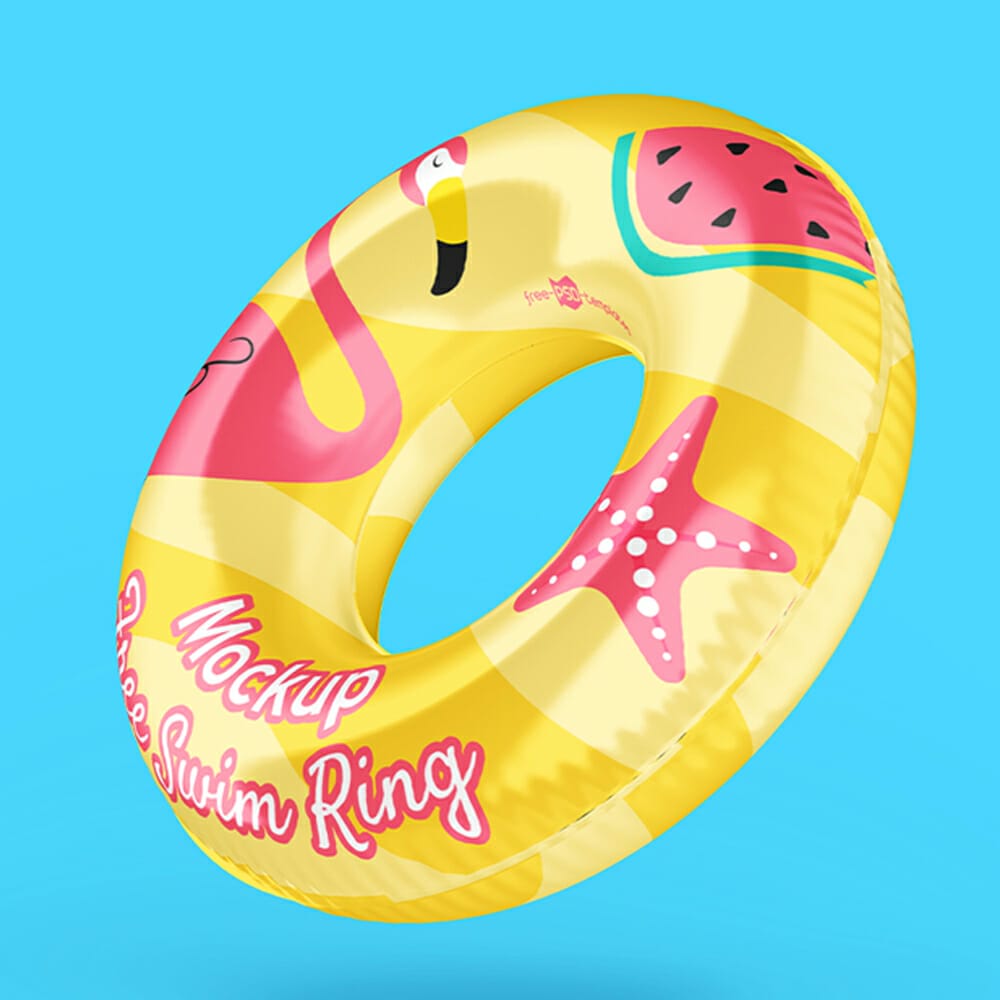 Free Swim Ring Mockup
