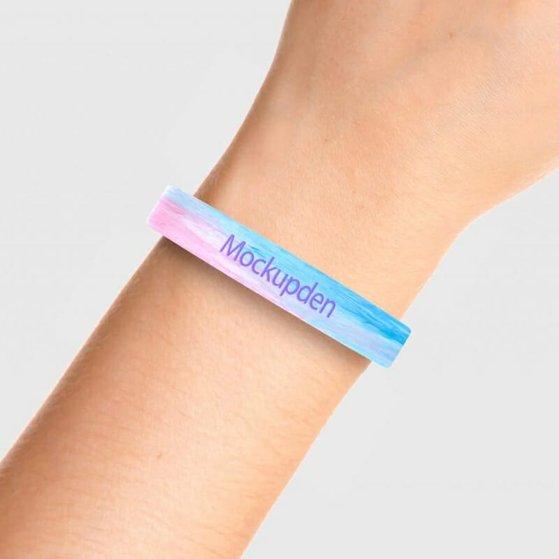 Free Wristband Mockup PSD Template