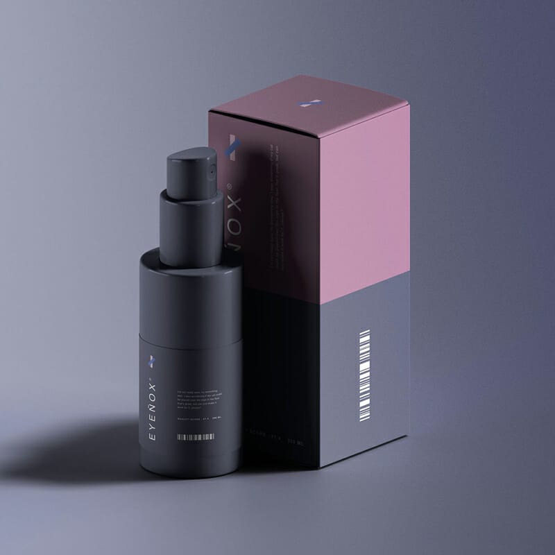 Mini Spray Bottle Packaging Mockup