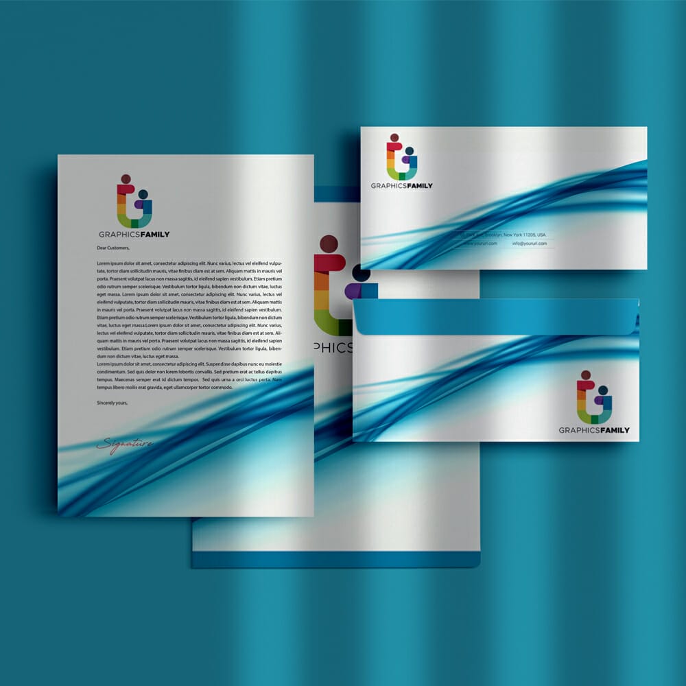 Office Stationery Mockup PSD