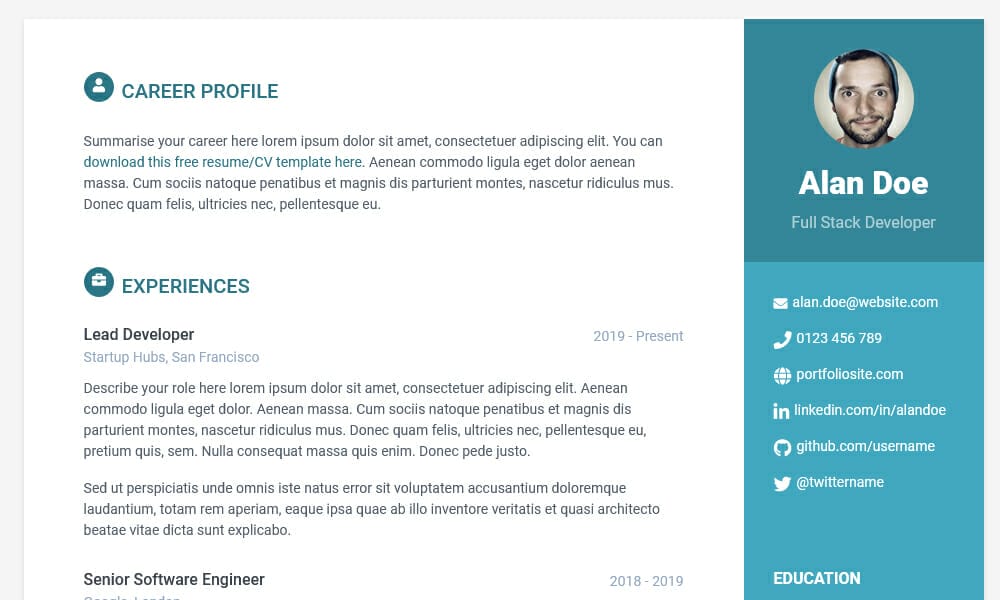 Orbit - Free Bootstrap 5 Resume/CV Theme for Developers