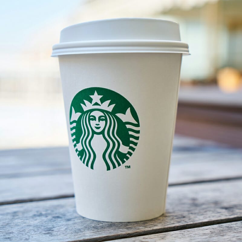 Paper Coffee Cup with Plastic Lid Mockup