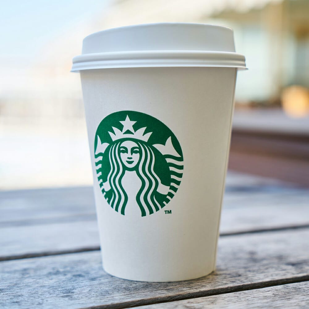 Paper Coffee Cup with Plastic Lid Mockup