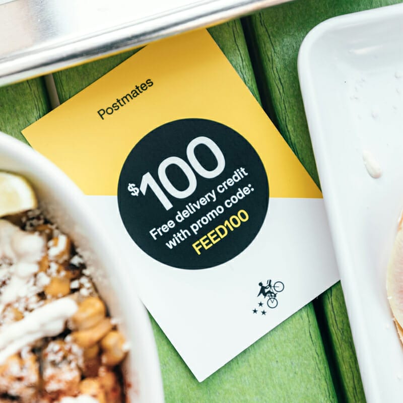 Postcard on Breakfast Table Mockup